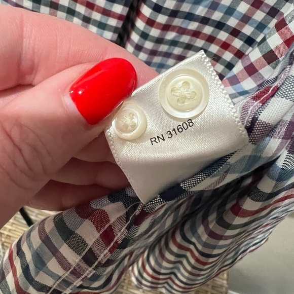 Jos. A. Bank Men’s Plaid Button-Up Shirt, size XL, tailored fit, EUC, casual - Picture 5 of 5